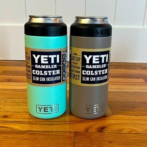 NEW 2  YETI Rambler Colster Slim Can Cooler Insulator 12 oz